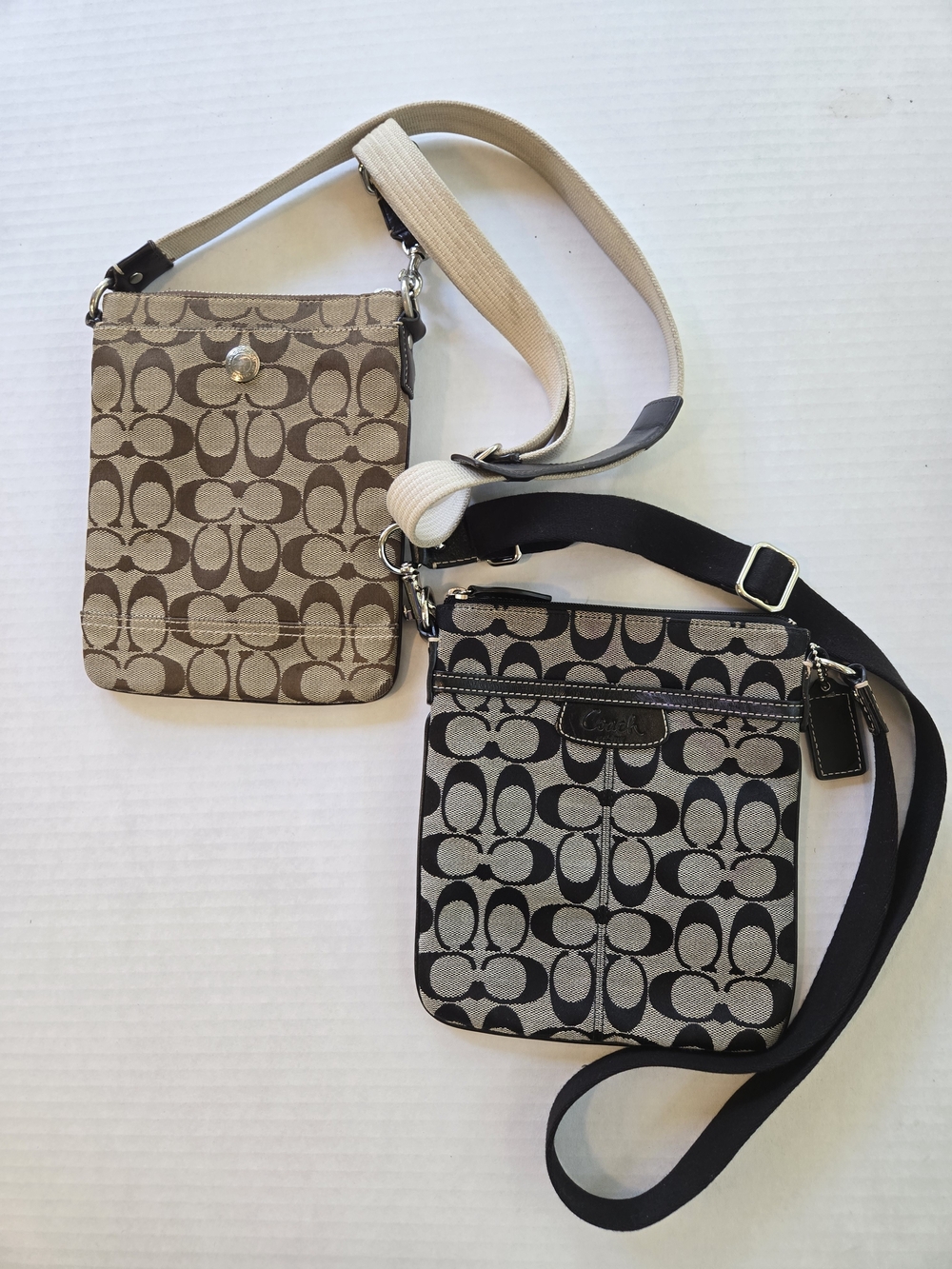 Coach Signature Penelope Crossbody Bag - Tan/Black
